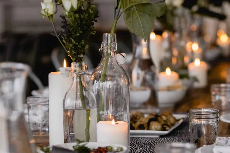 Global Flavors - Elegant dining setting with international cuisine